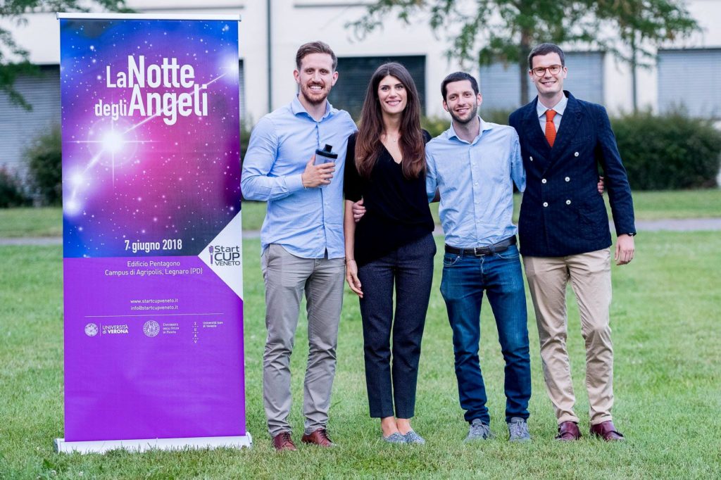   da sinistra Nicol Santin, Alessia Zoppelletto, Matteo Albrizio, Francesco Marchiori 